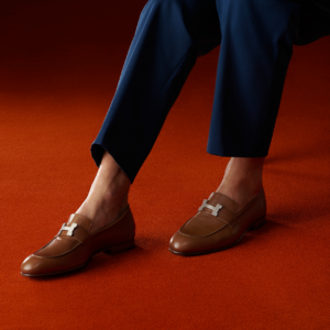 Alternative view of Giày Hermes Paris Loafers Brown H172108Z