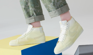Giay Nike SB Zoom Blazer Mid PRM 'Yellow' DR9087-700