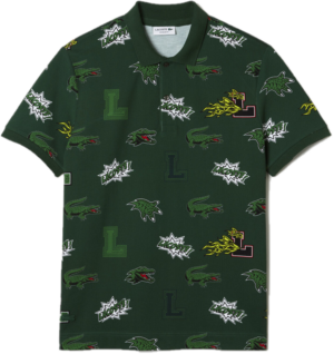 Ao Lacoste Holiday Regular Fit Crocodile Print 'Green' PH1464-PZ1