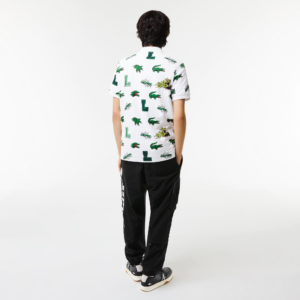 Ao Lacoste Regular Fit Crocodile Print 'White' PH1464-SBH