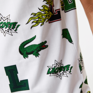 Ao Lacoste Regular Fit Crocodile Print 'White' PH1464-SBH