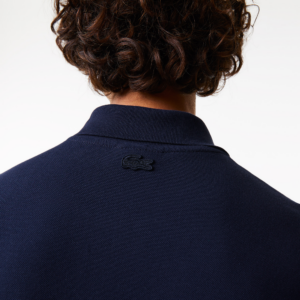 Ao Lacoste Contrast Placket Crocodile Badge 'Navy Blue' PH1465-166