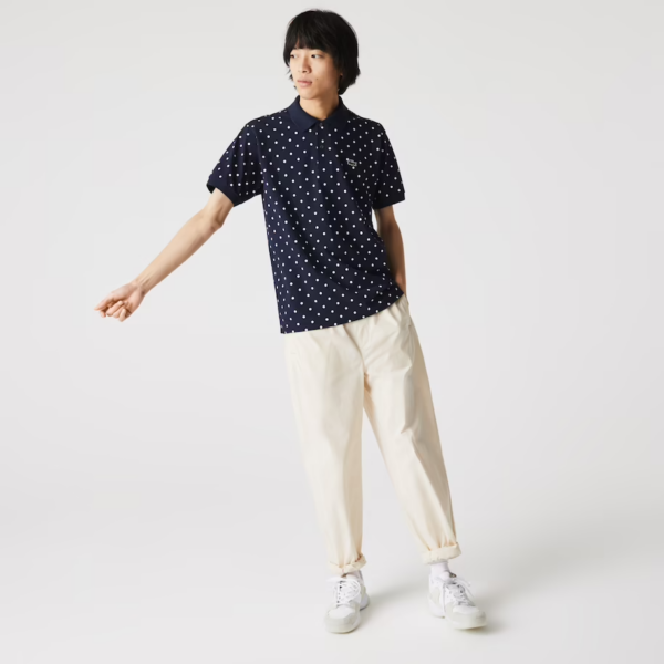 Áo Lacoste Men's Polka Dot Cotton Pique Polo PH2383-51G-525 - Hình ảnh 2