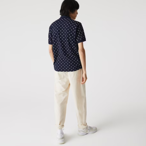 Áo Lacoste Men's Polka Dot Cotton Pique Polo PH2383-51G-525 - Hình ảnh 4