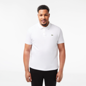 Ao Lacoste Slim Fit Petit Pique Cotton Polo 'White' PH4012-00-001