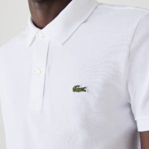 Ao Lacoste Slim Fit Petit Pique Polo 'White' PH4012-51-001