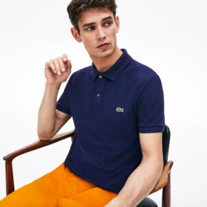 Alternative view of Áo Lacoste Slim Fit Polo Shirt 'Navy Blue' PH4012-11-166