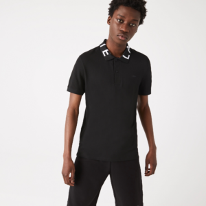 Ao Lacoste Slim Fit Lettered Neck Light Breathable 'Black' PH7647-031