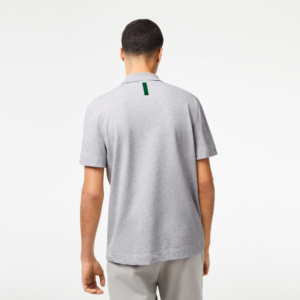 Ao Lacoste Breathable Cotton Pique Polo Shirt 'Gray' PH8361-53G-CCA