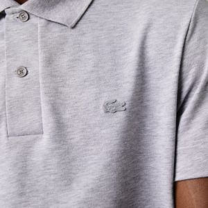 Ao Lacoste Breathable Cotton Pique Polo Shirt 'Gray' PH8361-53G-CCA