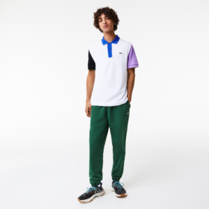 Ao Lacoste Colour Block Petit Pique 'White Black' PH9536-LUC