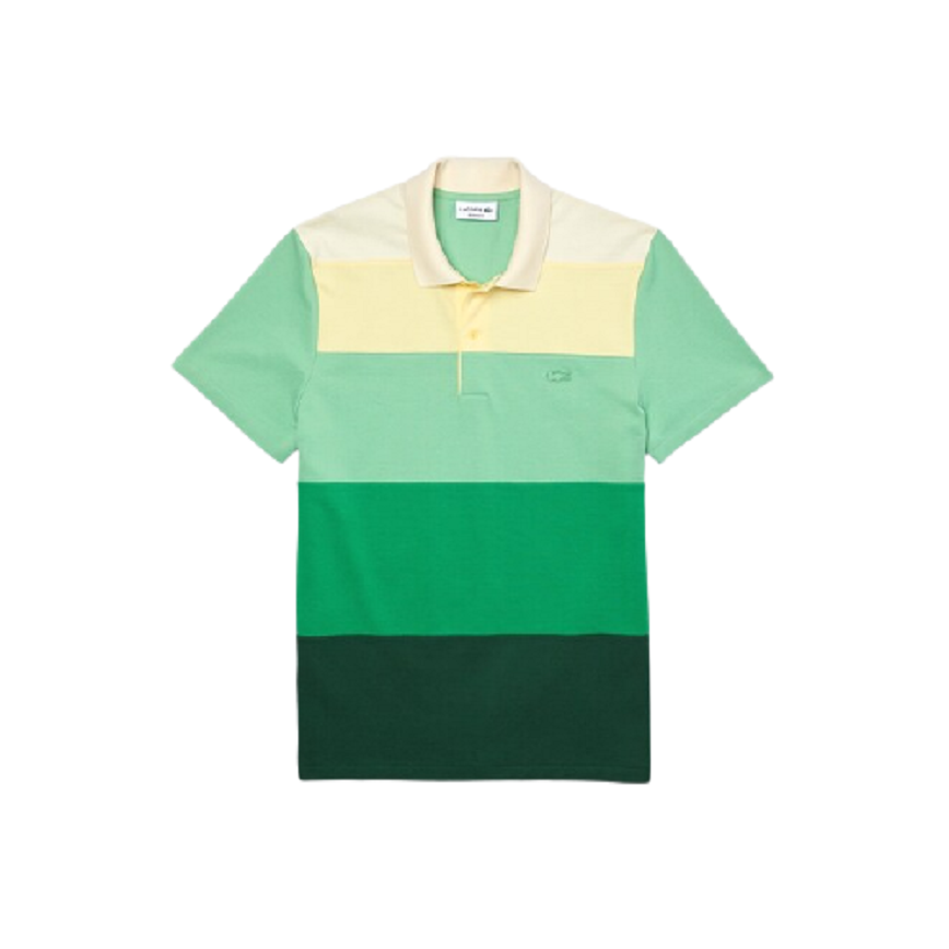 Áo Lacoste Gradient Color Block Polo Green PH971951G AuthenticShoes