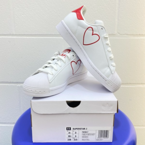 Alternative view of Giày Adidas Superstar J 'White Scarlet' FW0817