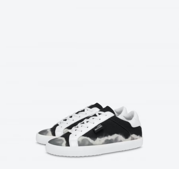 Giày Love Moschino Tie Dye Canvas 'Black' JA15542G0EJH200A - Ảnh 2