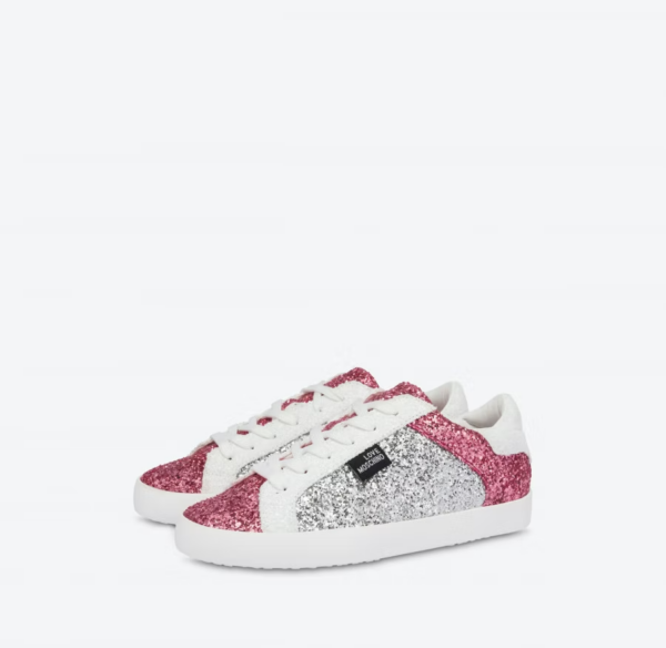 Giày Love Moschino Glitter 'Silver' JA15542G0EJJ290A - Ảnh 2