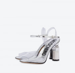 Alternative view of Giày Cao Gót Moschino Pvc Salt Pepper 'Trasparent' MA1619AC1EMX199B