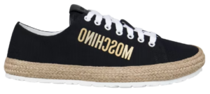 Giày Moschino Rope Sole Canvas 'Black' MB10343G0EGS0000