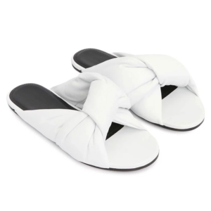 Dep Balenciaga Drapy Flat Sandal 'White' 636576-WA2M0-9002