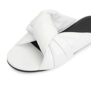 Dep Balenciaga Drapy Flat Sandal 'White' 636576-WA2M0-9002