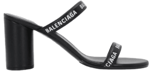 Giay Balenciaga Logo Round Sandals 'Black' 695001-WCAE1-1090