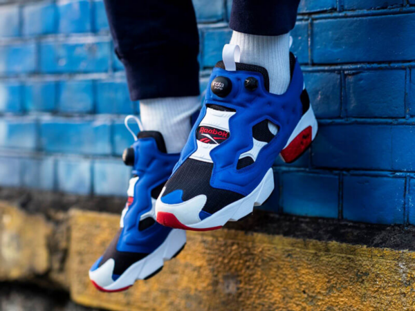 Giày InstaPump Fury Boost Blue Black Red FY8776 - Hình ảnh 4