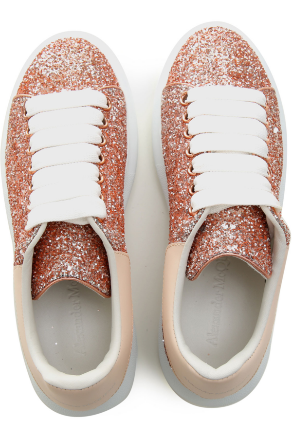 Giày Alexander McQueen Wmns Oversized Sneaker 'Topaz Glitter' 558944 W4NC1 5530 - Hình ảnh 4