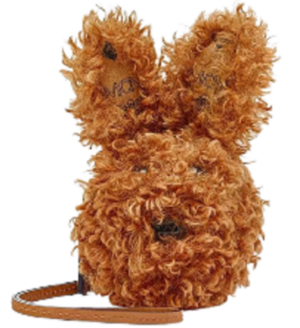 Túi MCM Rabbit Pouch Charm in Faux Fur Visetos MXZBASX02CO001