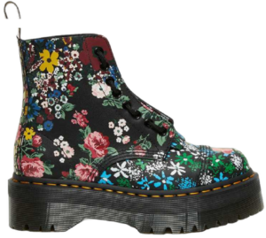 Giày Dr.Martens Sinclair Floral Mash Up Leather Platform 'Black Floral' 27128001