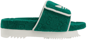 Dép Gucci x Adidas Men's GG platform 'Green' 702412-UU010-3171