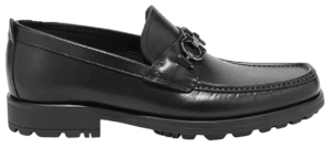 Giày Salvatore Ferragamo Moccasin Gancini 'Black' 02A515-671792