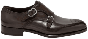 Giày Salvatore Ferragamo Double Monkstrap 'Stone'
