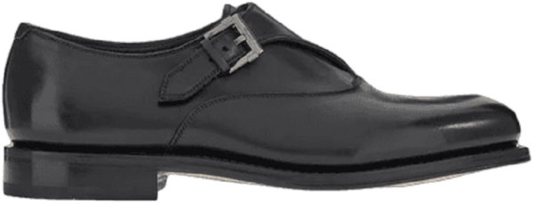 Giày Salvatore Ferragamo Single Monk Straps 'Black'