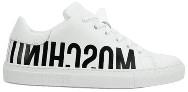Giày Moschino Leather With Logo 'White' MA15022G18MF0100