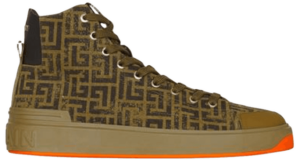Giày Balmain B-court High Top 'Khaki And Black' XM1VG290TCVM7UA