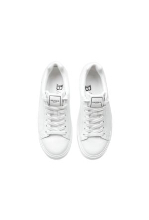 Alternative view of Giày Balmain B-court Leather Smooth 'White' VM1C244LSMM0FA