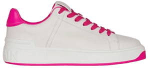 Giày Balmain B-court 'White And Neon Pink' XN1VI690LVTAGIG