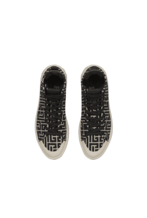 Alternative view of Giày Balmain B-Court High-top 'Ivory And Black' XN1VG691TJCMGFE