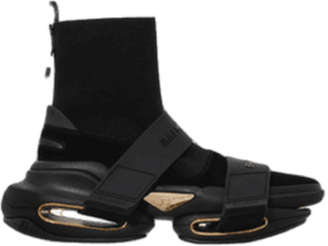 Giày Balmain B-bold Suede And Knit 'Black' VM1C229TKSE0PA