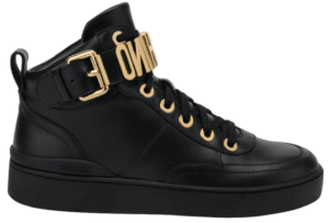 Giày Moschino Nappa Leather Basket 'Black' MA15503G1DMF0000