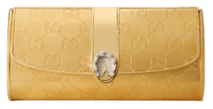 Tui Gucci GG Clutch With Crystals 'Gold Metal' ‎701217-I3FFX-8163