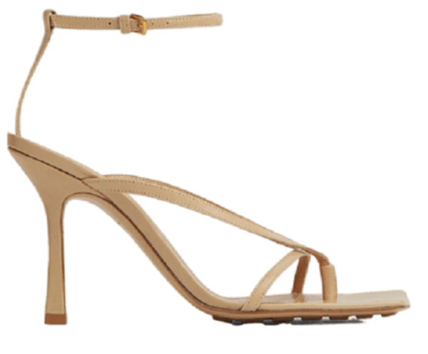 Giày Cao Gót Bottega Veneta Stretch Strap Sandal 'Cane Sugar' 608835VBSF02624