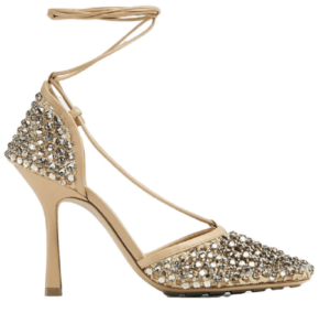 Giày Cao Gót Bottega Veneta  Lace-Up Sandal 'Cane Sugar' 667206V0GU12624