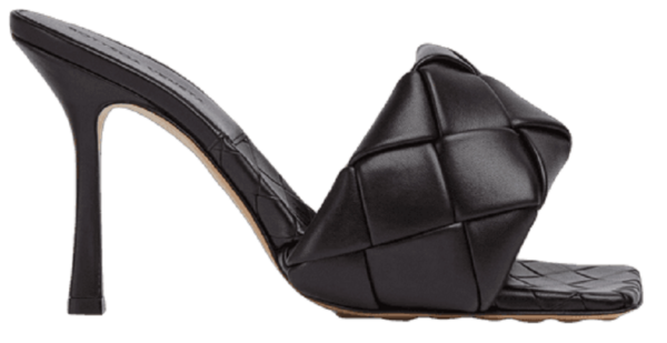 Giày Cao Gót Bottega Veneta Lido Mule 'Black' 608854VBSS01000