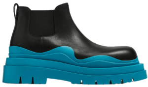 Giày Bottega Veneta Tire Ankle Chelsea Boot 'Black Amalfi Blue' 630281VBS501438