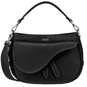Tui Dior Mini Saddle Soft Bag 'Black Grained' 1ADHO027ULC-H00N
