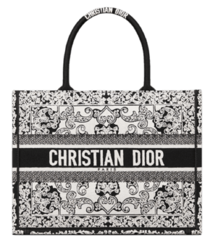 Tui Dior Book Tote Medium 'White Black' M1296ZMGA-M879