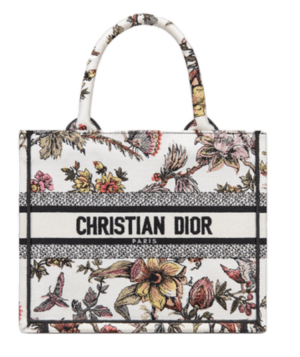 Tui Dior Book Tote Small 'White Multicolor Botanique' M1265ZRZB-M884