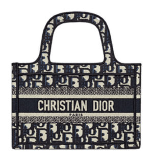 Tui Dior Book Tote Mini 'Blue Embroidery' S5475ZRIW-M928