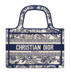 Tui Dior Book Tote Mini 'Blue Toile Embroidery' S5475ZTDT-M808