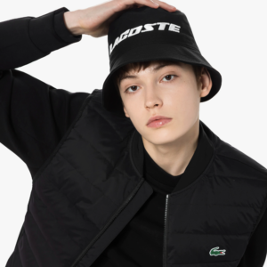 Mu Lacoste Golf Lettering Point Bucket 'Black' RK222E-52N-031